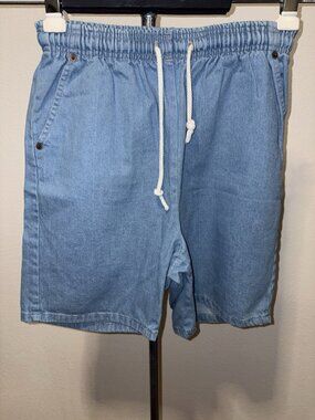 Boobie Brooks  Pull On Jean Denim Shorts Women 10 24X8 Made In USA
